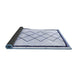 Sideview of Solid Blue Modern Rug, abs2940blu