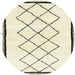 Round Abstract Sand Brown Solid Rug, abs2940