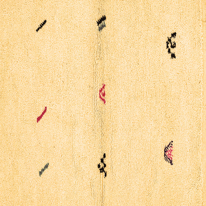 Square Machine Washable Solid Brown Modern Rug, wshabs2941brn