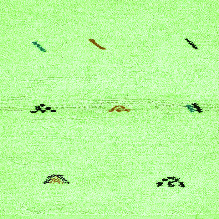 Square Solid Green Modern Rug, abs2941grn