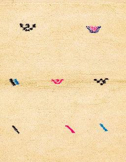 Machine Washable Abstract Sun Yellow Rug, wshabs2941