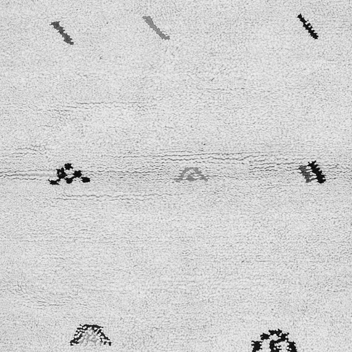 Machine Washable Solid Gray Modern Rug, wshabs2941gry