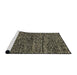 Sideview of Machine Washable Abstract Black Rug, wshabs2942