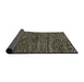 Sideview of Abstract Black Modern Rug, abs2942