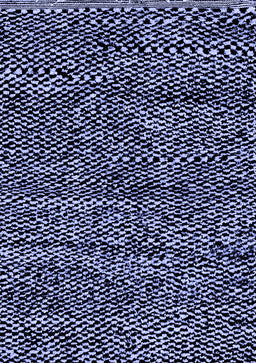 Abstract Blue Modern Rug, abs2942blu