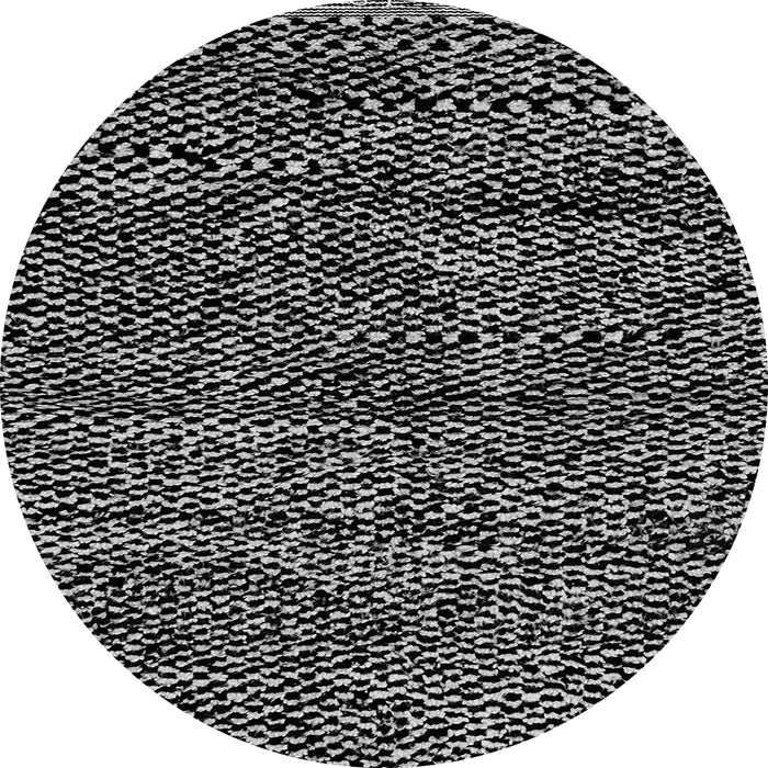 Round Abstract Gray Modern Rug, abs2942gry