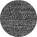 Round Abstract Gray Modern Rug, abs2942gry