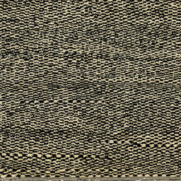 Square Abstract Black Modern Rug, abs2942