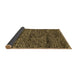 Sideview of Abstract Brown Modern Rug, abs2942brn