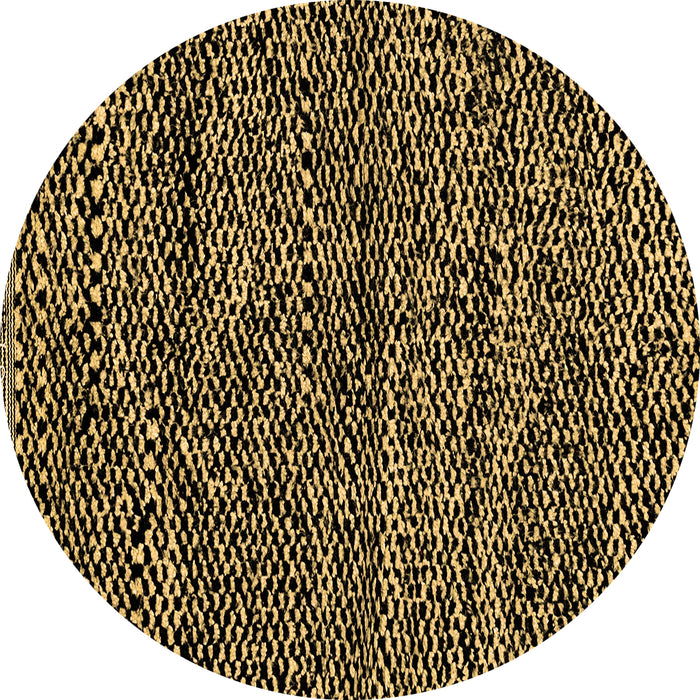 Round Machine Washable Abstract Brown Modern Rug, wshabs2942brn