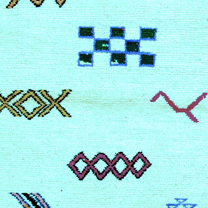 Machine Washable Solid Light Blue Modern Rug, wshabs2943lblu