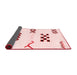 Solid Red Modern Area Rugs