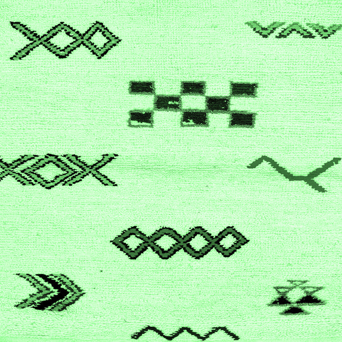 Square Machine Washable Solid Emerald Green Modern Area Rugs, wshabs2943emgrn