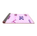 Sideview of Solid Purple Modern Rug, abs2943pur