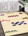 Abstract Brown Solid Rug in Family Room, abs2943