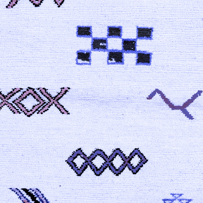 Machine Washable Solid Blue Modern Rug, wshabs2943blu