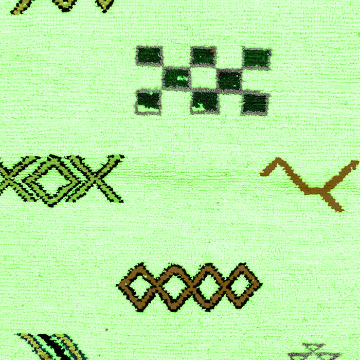 Machine Washable Solid Green Modern Area Rugs, wshabs2943grn