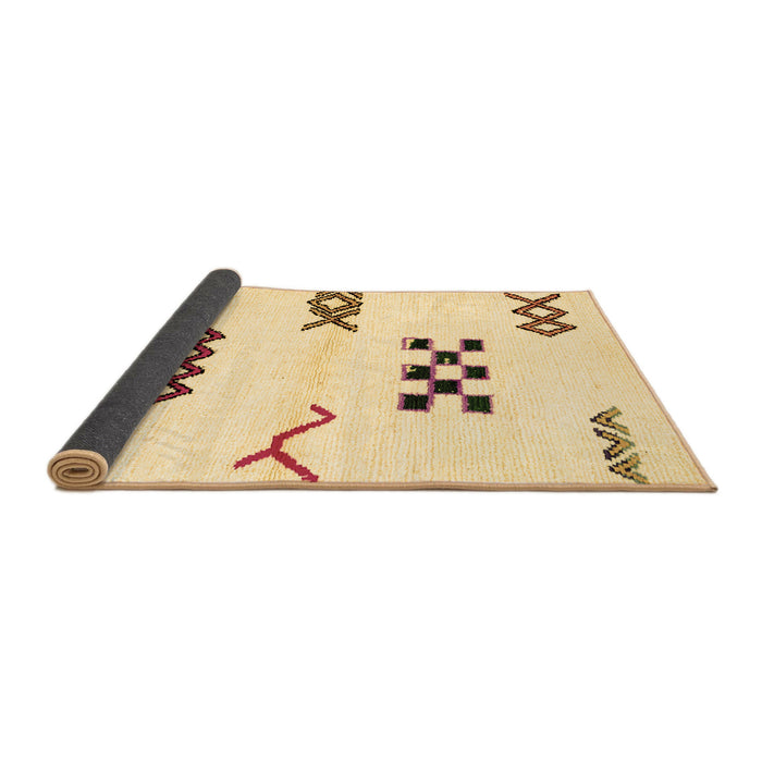 Sideview of Solid Brown Modern Rug, abs2943brn