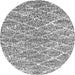 Round Abstract Gray Modern Rug, abs2944gry