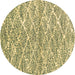 Round Machine Washable Abstract Brown Modern Rug, wshabs2944brn