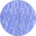 Round Abstract Blue Modern Rug, abs2944blu