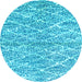 Round Abstract Light Blue Modern Rug, abs2944lblu