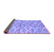 Sideview of Abstract Purple Modern Rug, abs2944pur