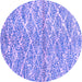 Round Abstract Purple Modern Rug, abs2944pur