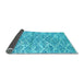 Sideview of Abstract Light Blue Modern Rug, abs2944lblu