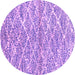 Round Machine Washable Abstract Pink Modern Rug, wshabs2944pnk