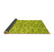 Sideview of Abstract Yellow Modern Rug, abs2944yw