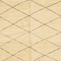 Square Abstract Sun Yellow Solid Rug, abs2945