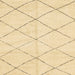 Square Abstract Sun Yellow Solid Rug, abs2945