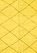 Machine Washable Solid Yellow Modern Rug, wshabs2945yw