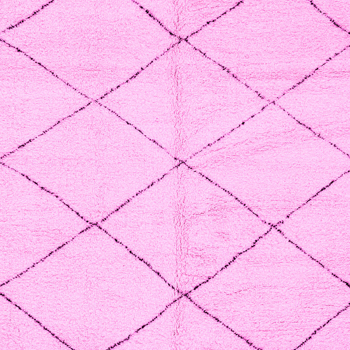 Machine Washable Solid Pink Modern Rug, wshabs2945pnk