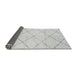 Sideview of Solid Gray Modern Rug, abs2945gry