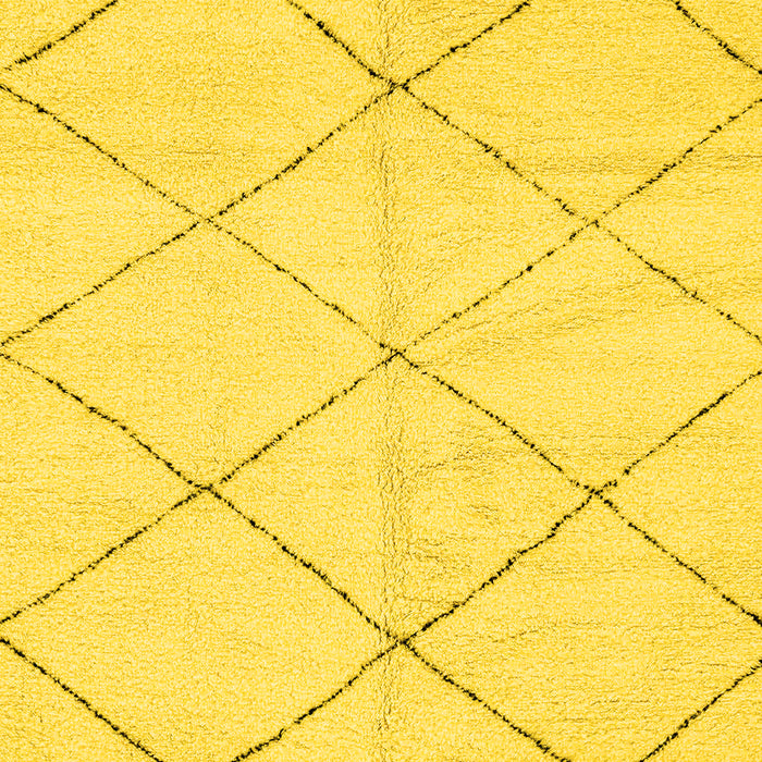 Solid Yellow Modern Rug, abs2945yw