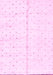 Machine Washable Solid Pink Modern Rug, wshabs2946pnk