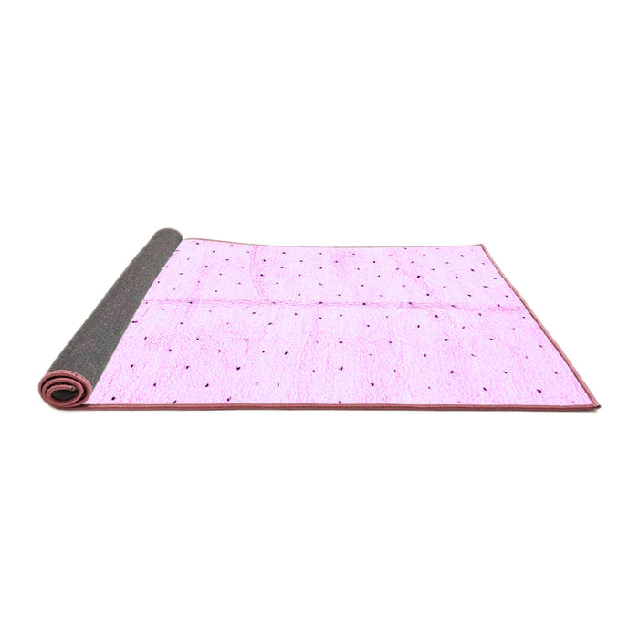 Sideview of Solid Purple Modern Rug, abs2946pur