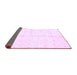 Sideview of Solid Purple Modern Rug, abs2946pur