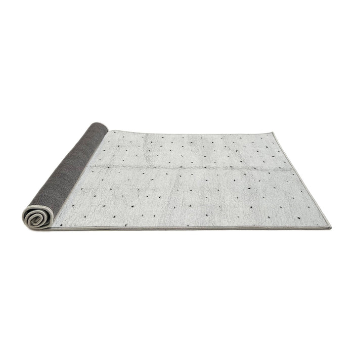 Sideview of Solid Gray Modern Rug, abs2946gry