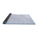 Sideview of Solid Blue Modern Rug, abs2946blu