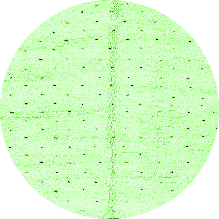 Round Solid Green Modern Rug, abs2946grn