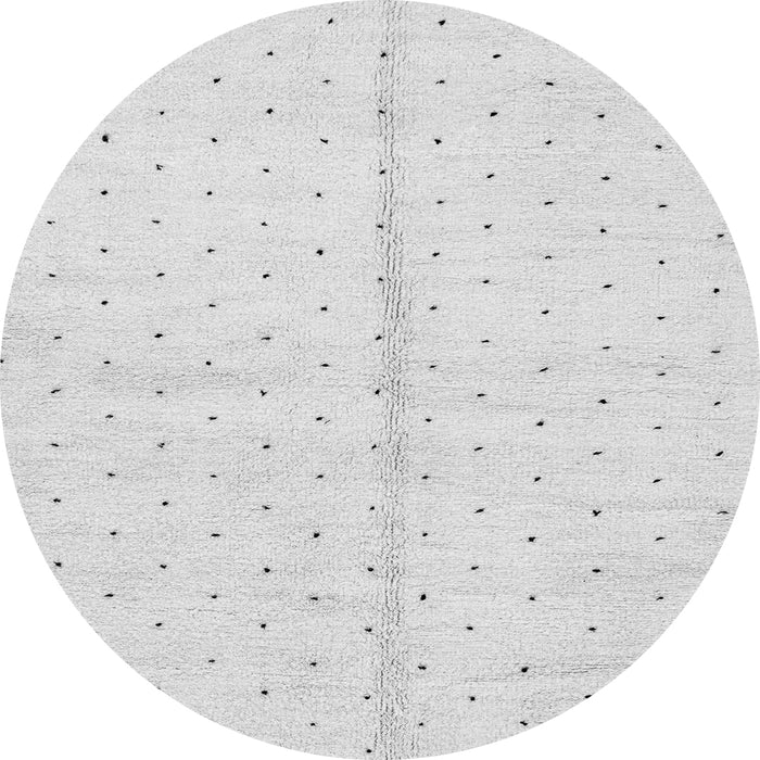 Round Solid Gray Modern Rug, abs2947gry