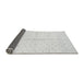 Sideview of Solid Gray Modern Rug, abs2947gry