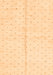 Machine Washable Solid Orange Modern Area Rugs, wshabs2947org