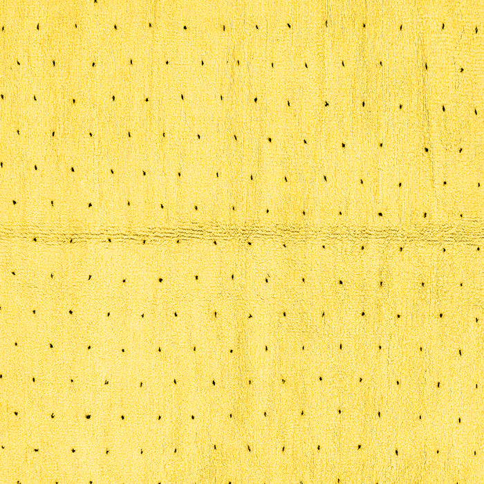 Square Solid Yellow Modern Rug, abs2947yw
