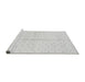 Sideview of Machine Washable Solid Gray Modern Rug, wshabs2947gry