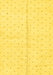 Machine Washable Solid Yellow Modern Rug, wshabs2947yw