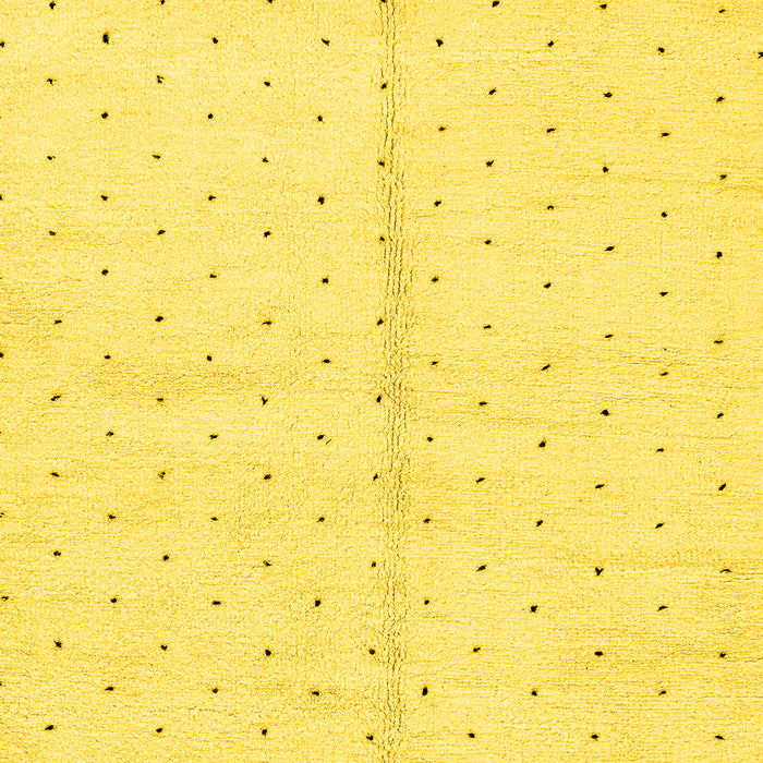 Machine Washable Solid Yellow Modern Rug, wshabs2947yw